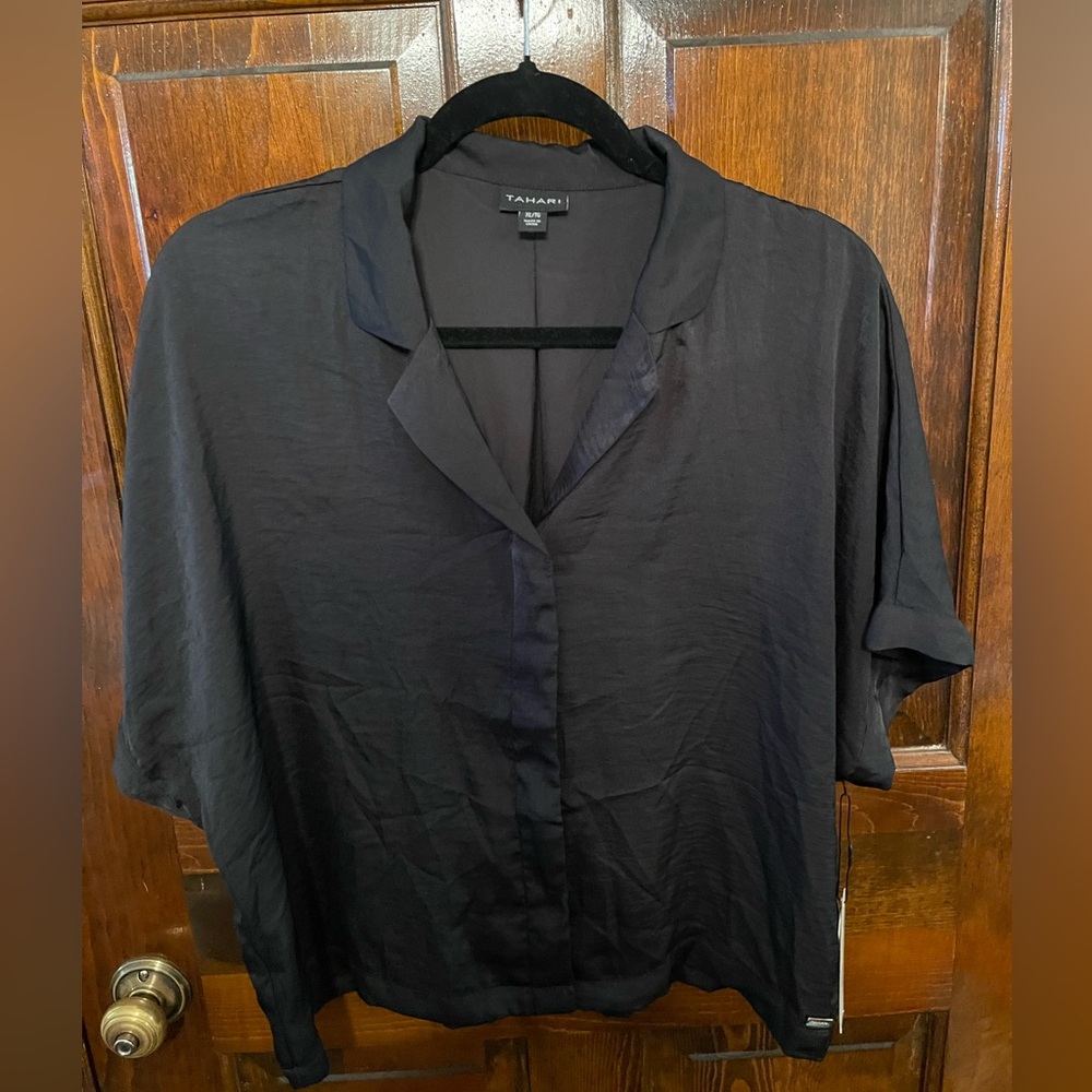 Tahari Black Women's Pajama Top